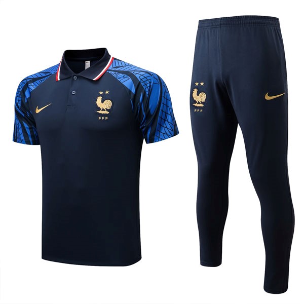 Polo Francia Conjunto Completo 2022-2023 Azul